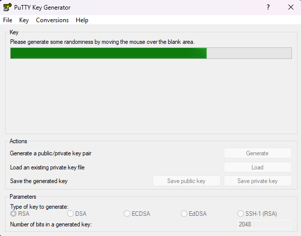 PuTTY screenshot