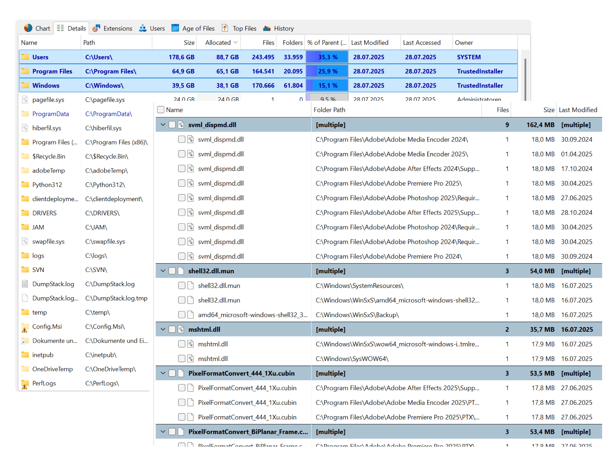 TreeSize Free screenshot