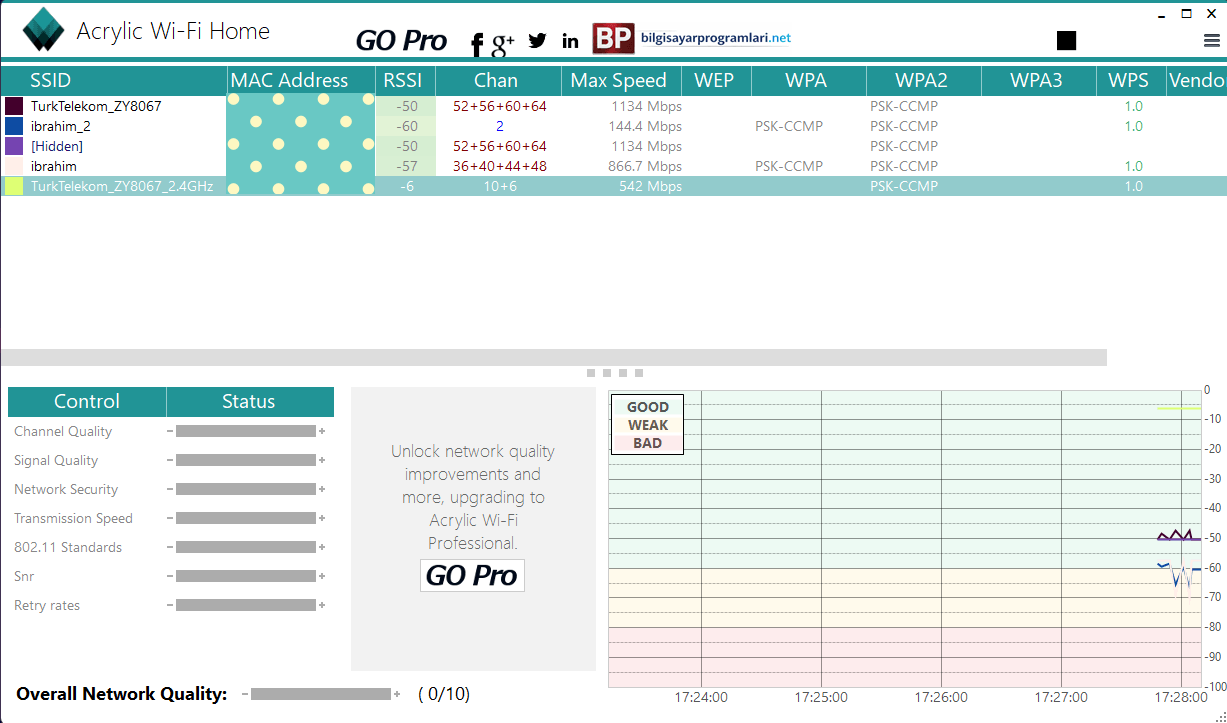 Acrylic Wi-Fi Home screenshot