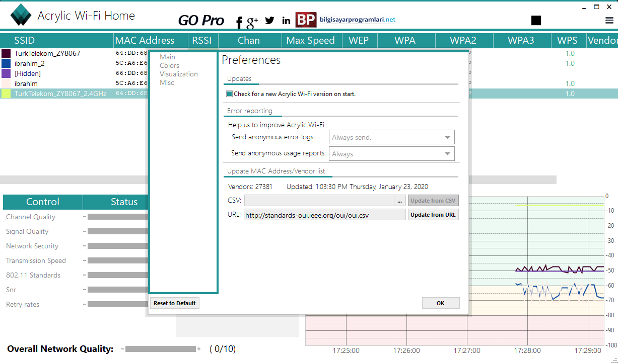Acrylic Wi-Fi Home screenshot