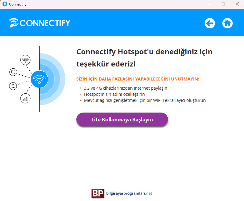 Connectify Hotspot screenshot