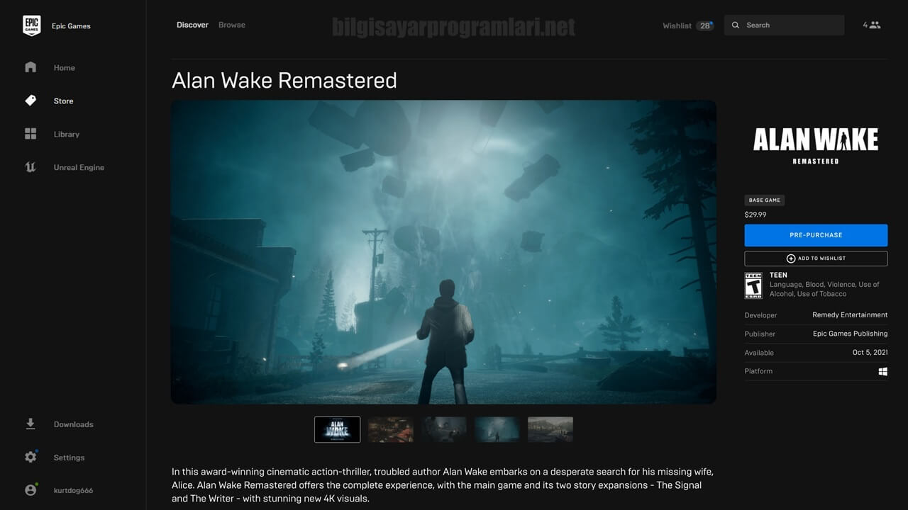 Epic Games Store screenshot