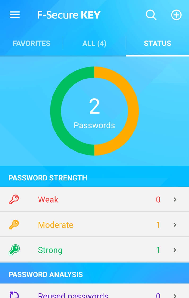F-Secure KEY screenshot