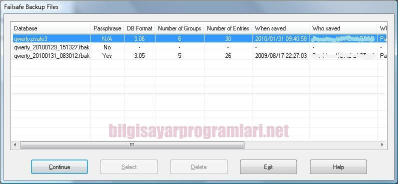 Password Safe screenshot