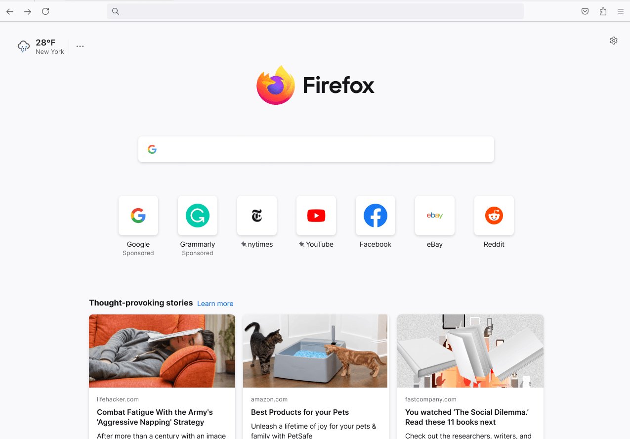 Firefox screenshot