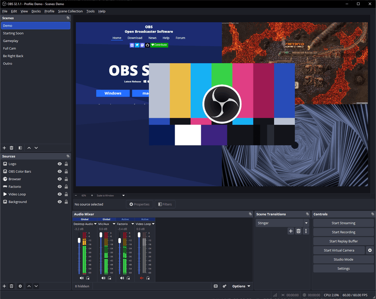 OBS Studio screenshot