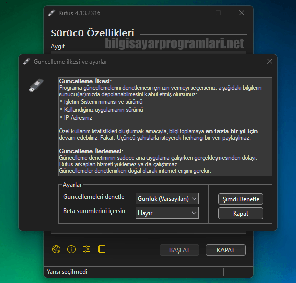 Rufus screenshot