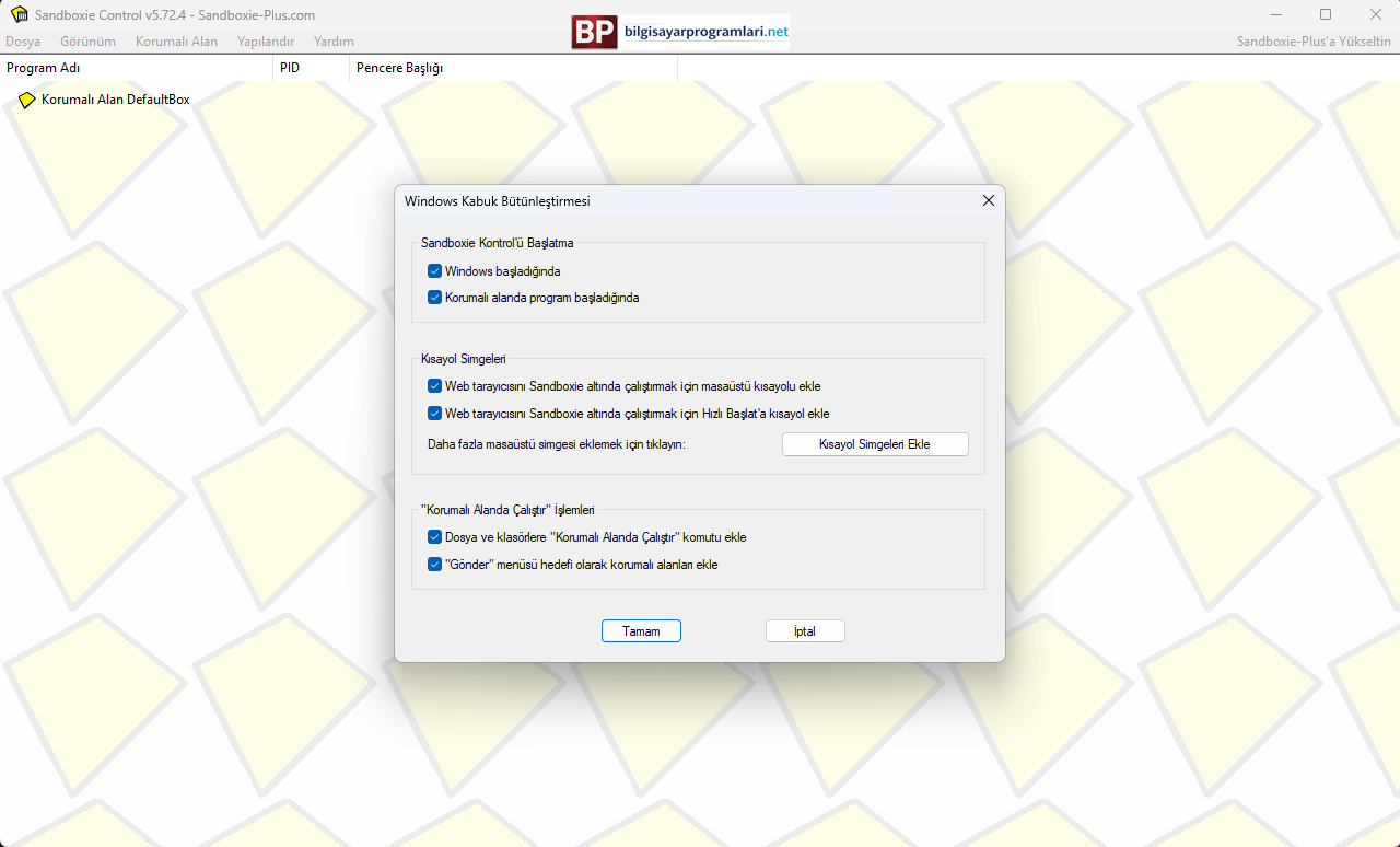 Sandboxie Classic / Plus screenshot