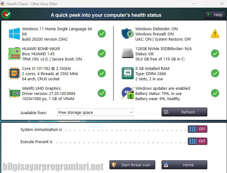 UVK Ultra Virus Killer screenshot