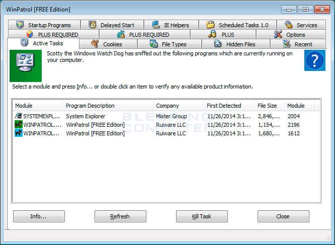 WinPatrol screenshot