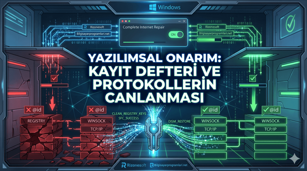 Format Atmadan Önce Son Çıkış: Windows Ağ Protokollerini ve Sistem Dosyalarını Manuel Onarma Rehberi 2 yazilimsal onarim