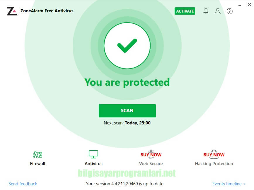 ZoneAlarm Free Antivirus screenshot