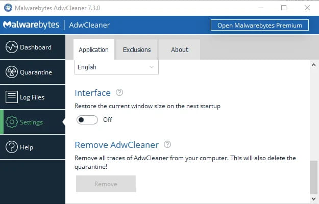 AdwCleaner screenshot