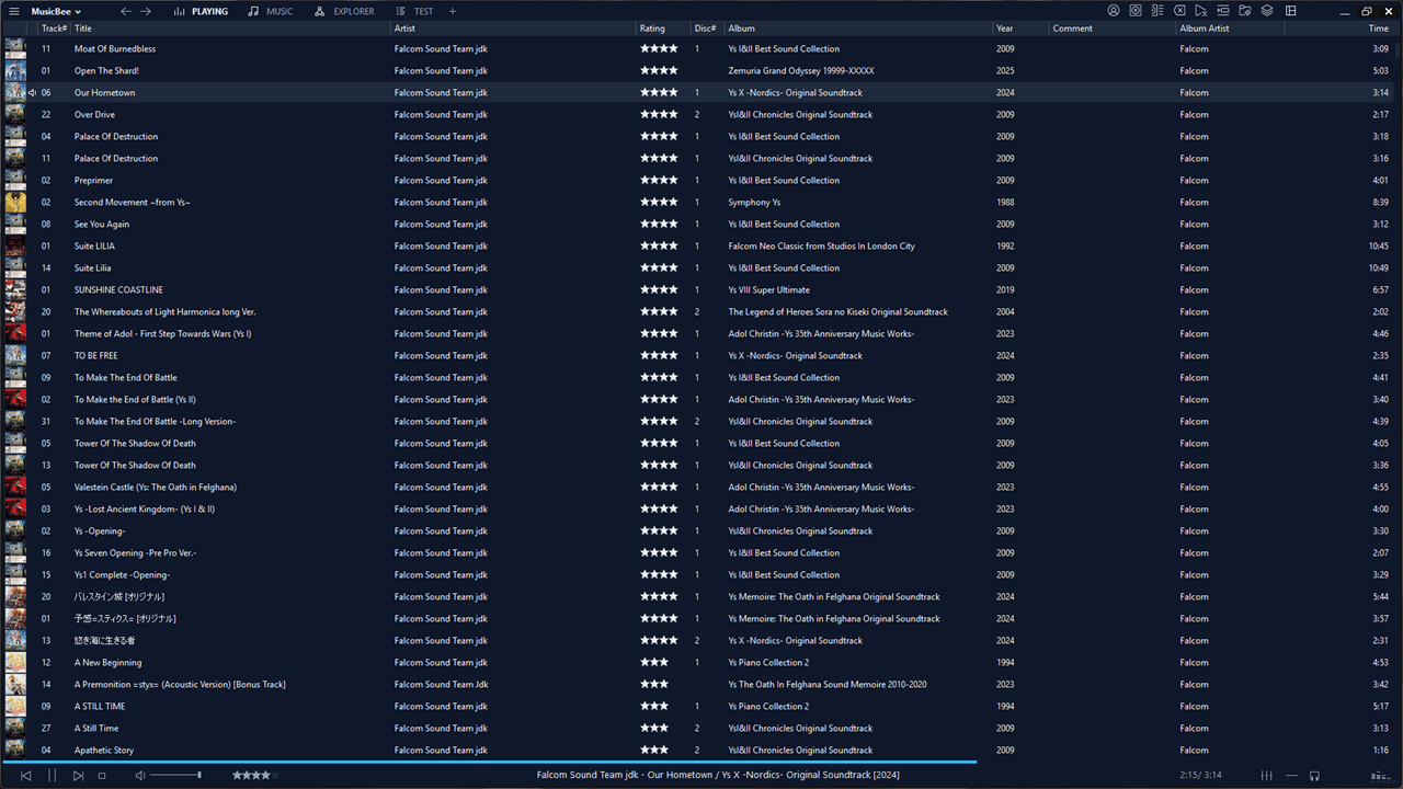 MusicBee screenshot