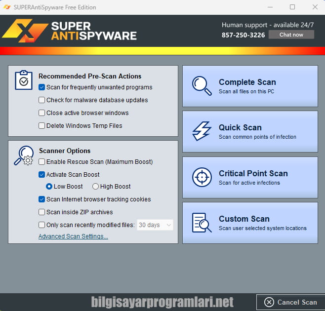 SUPERAntiSpyware Free screenshot