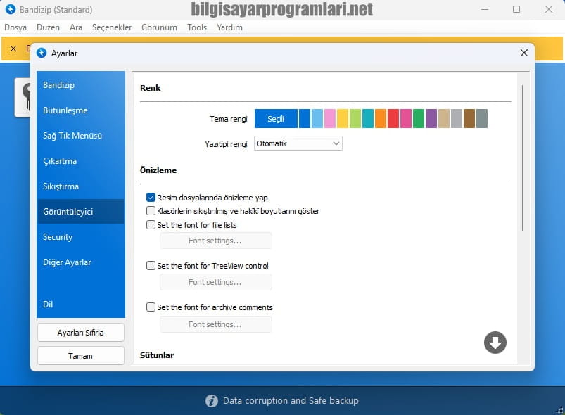 Bandizip screenshot
