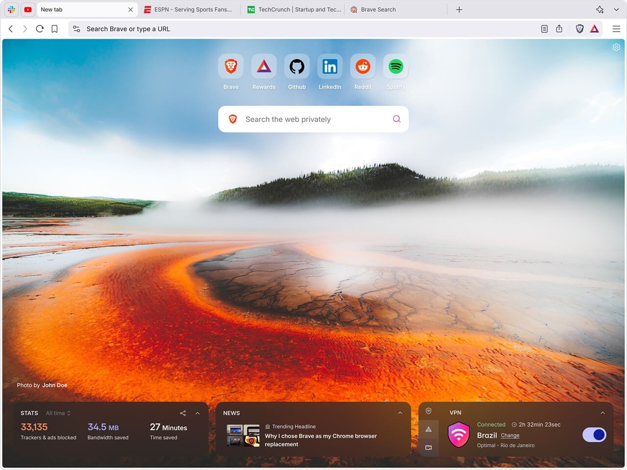 Brave Browser screenshot