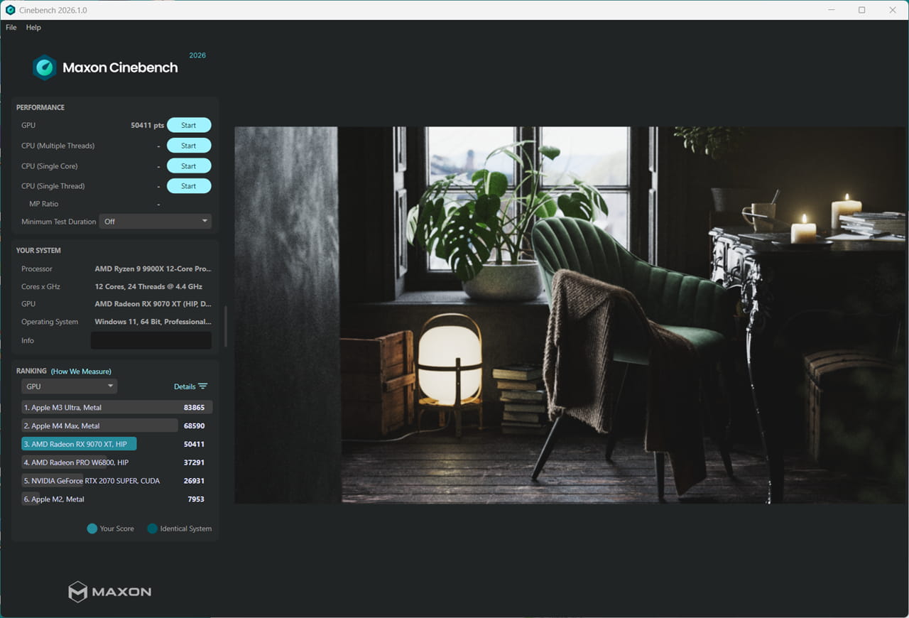 Cinebench 2026 screenshot
