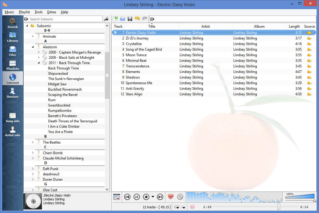 Clementine screenshot