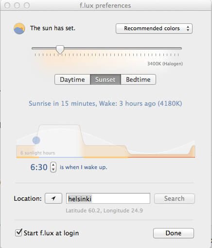 f.lux screenshot