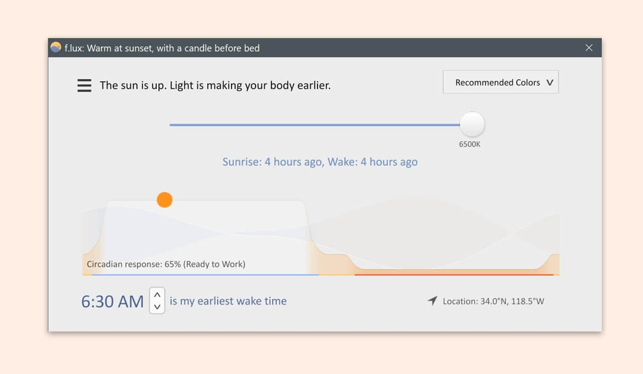 f.lux screenshot