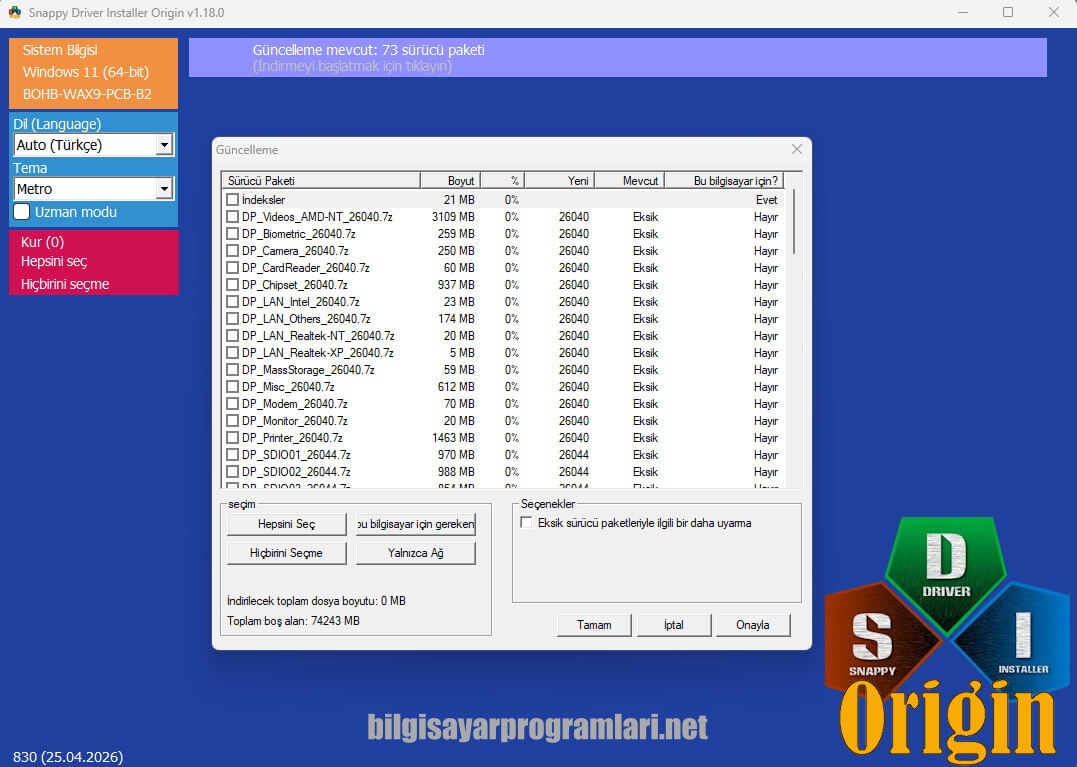 Snappy Driver Installer screenshot