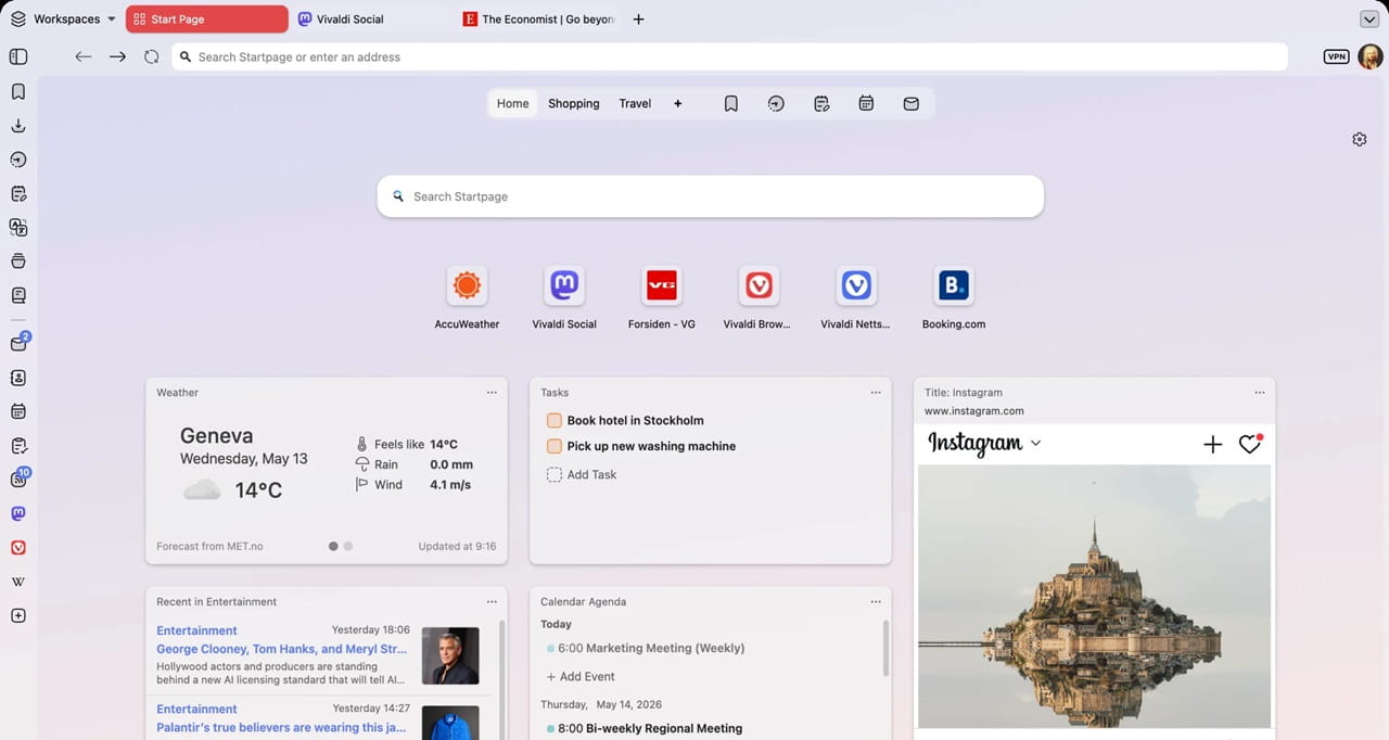 Vivaldi screenshot