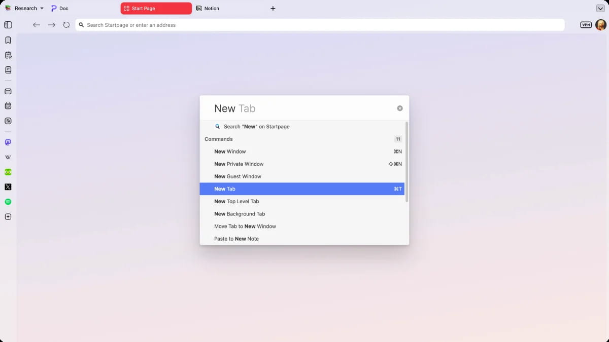 Vivaldi screenshot
