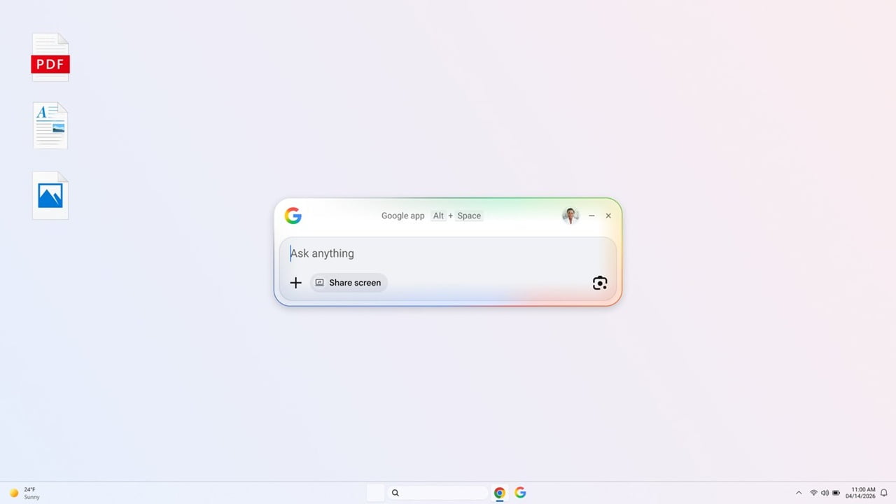 Google App for Desktop screenshot