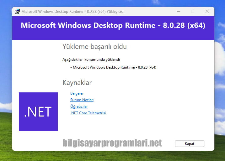 .NET Desktop Runtime 8 screenshot