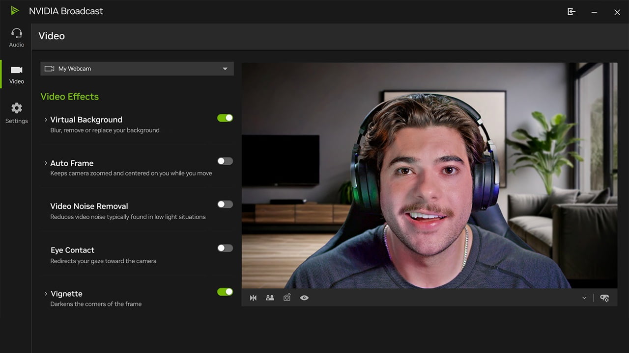 NVIDIA Broadcast screenshot