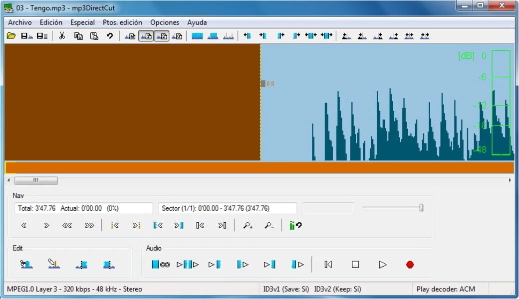 mp3DirectCut screenshot
